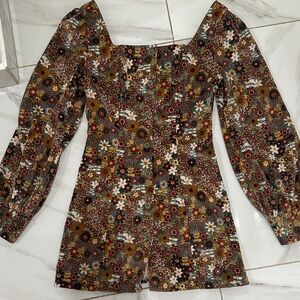 Cider Multicolor Floral Patterned dress